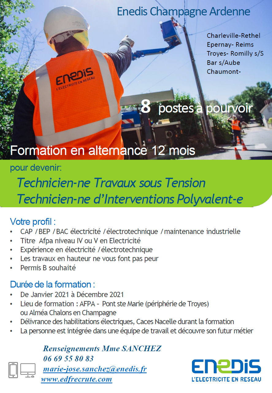 Affiche ENEDIS offres novembre 2020